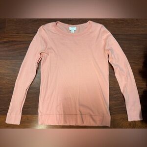 J. Crew Peach Long Sleeve Top XS